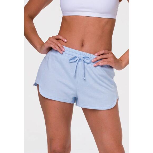 Onzie Cute Baby Blue Divine Drawstring Shorts Comfy Drawstring Waistband S / M - Picture 1 of 11